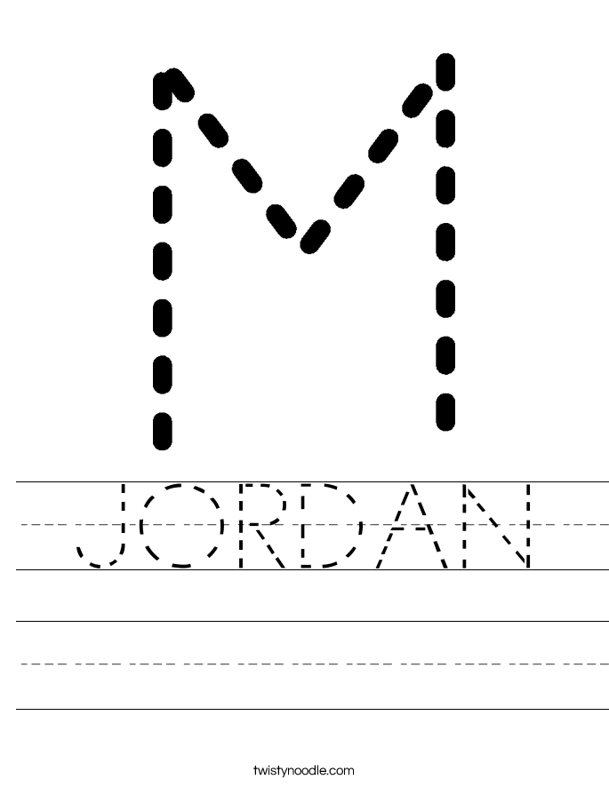 JORDAN Worksheet