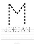 JORDAN Worksheet