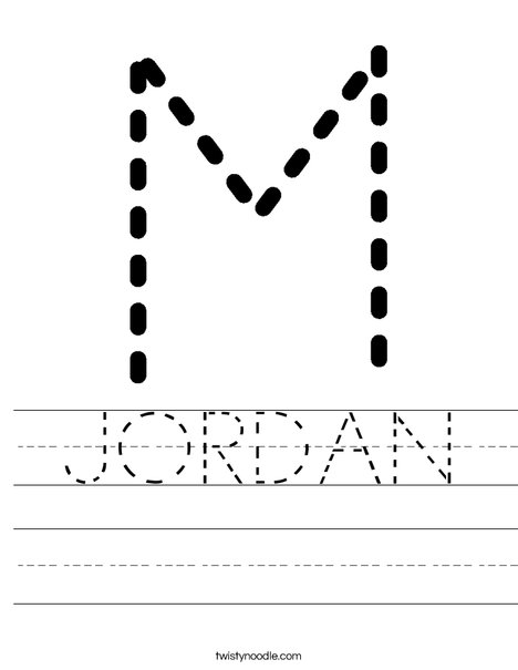 Tracing Letter M Worksheet