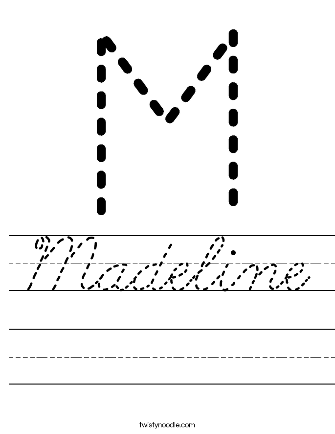 Madeline Worksheet