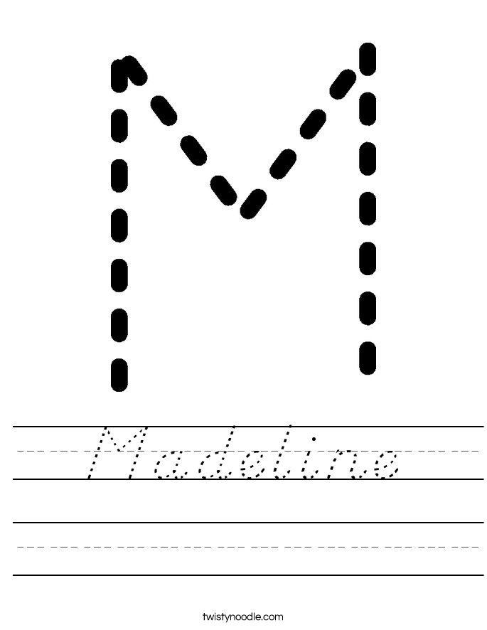 Madeline Worksheet