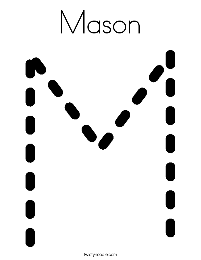 Mason Coloring Page