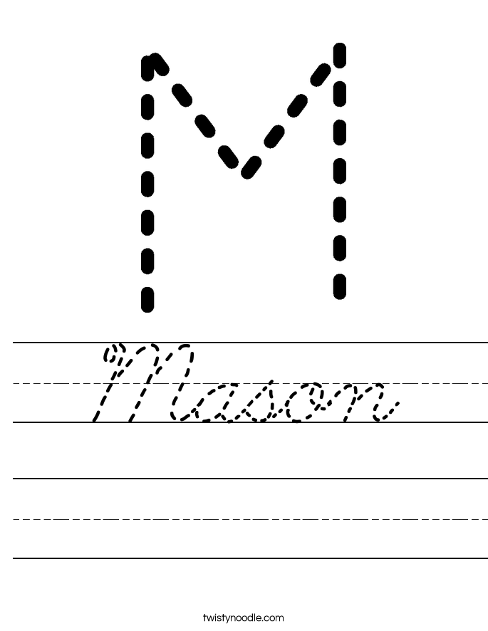 Mason Worksheet