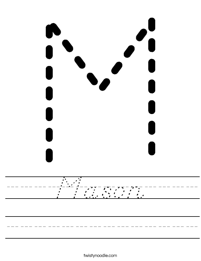 Mason Worksheet