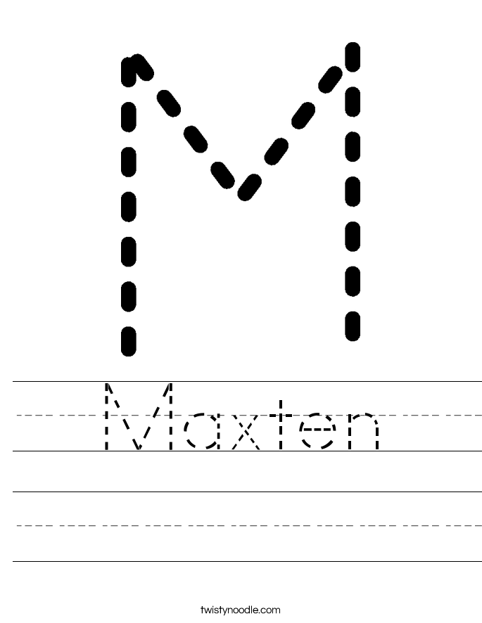 Maxten Worksheet