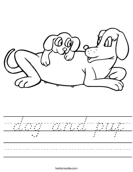 Mom and Baby Worksheet