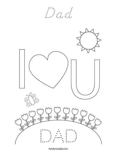Mom and Dad Coloring Page