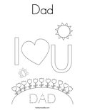 Dad Coloring Page