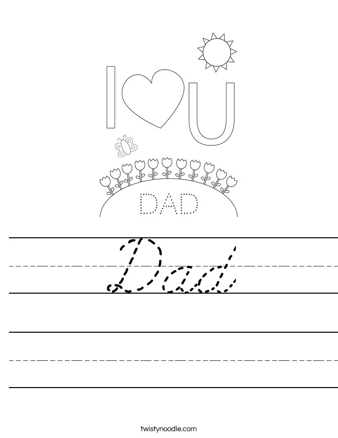 Dad Worksheet