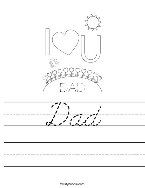 Mom and Dad Worksheet