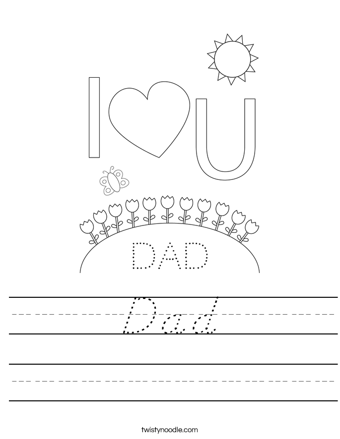 Dad Worksheet