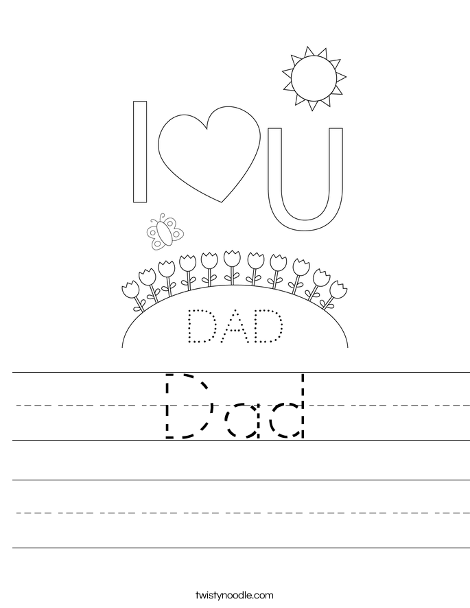 Dad Worksheet