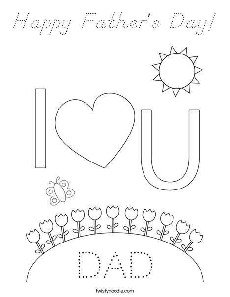 Mom and Dad Coloring Page