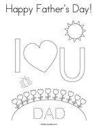 Happy Father's Day Coloring Page
