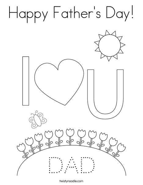 Mom and Dad Coloring Page