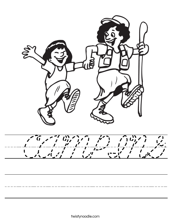  CAMPING Worksheet