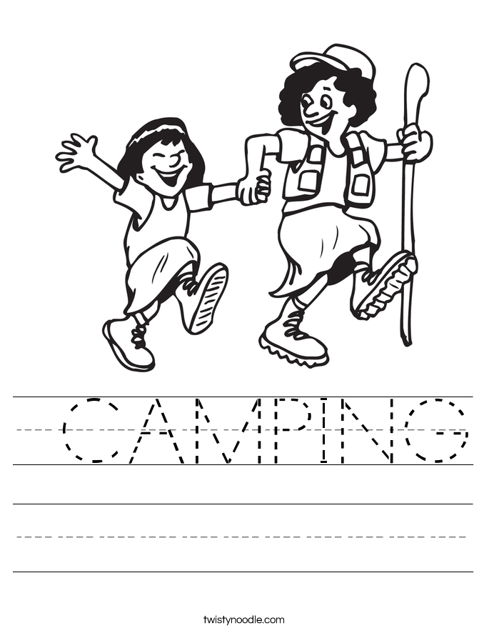  CAMPING Worksheet