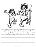  CAMPING Worksheet
