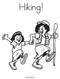  Hiking! Coloring Page