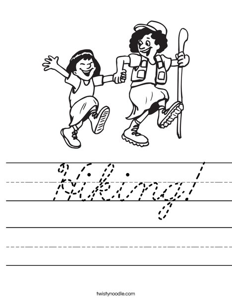 Hiking Worksheet