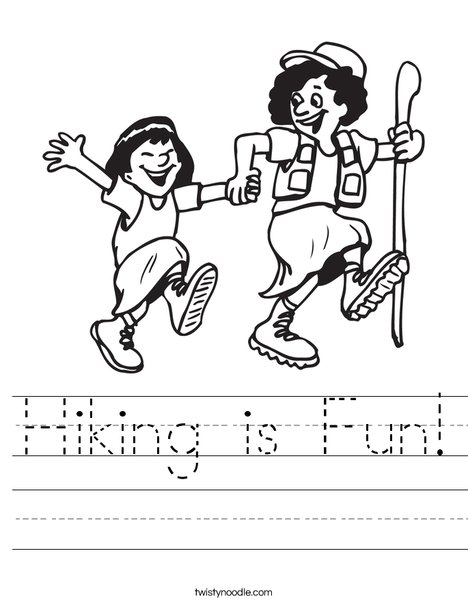 Hiking Worksheet