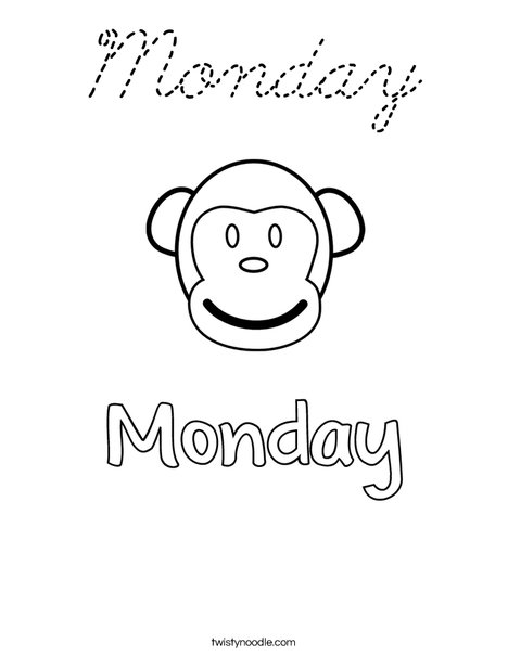 Monday Coloring Page
