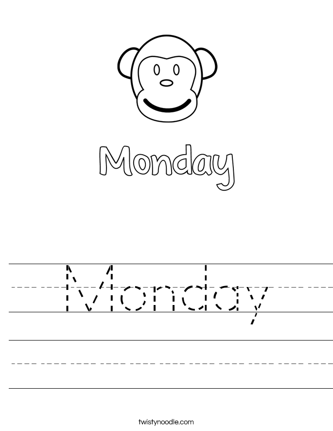 Monday Worksheet