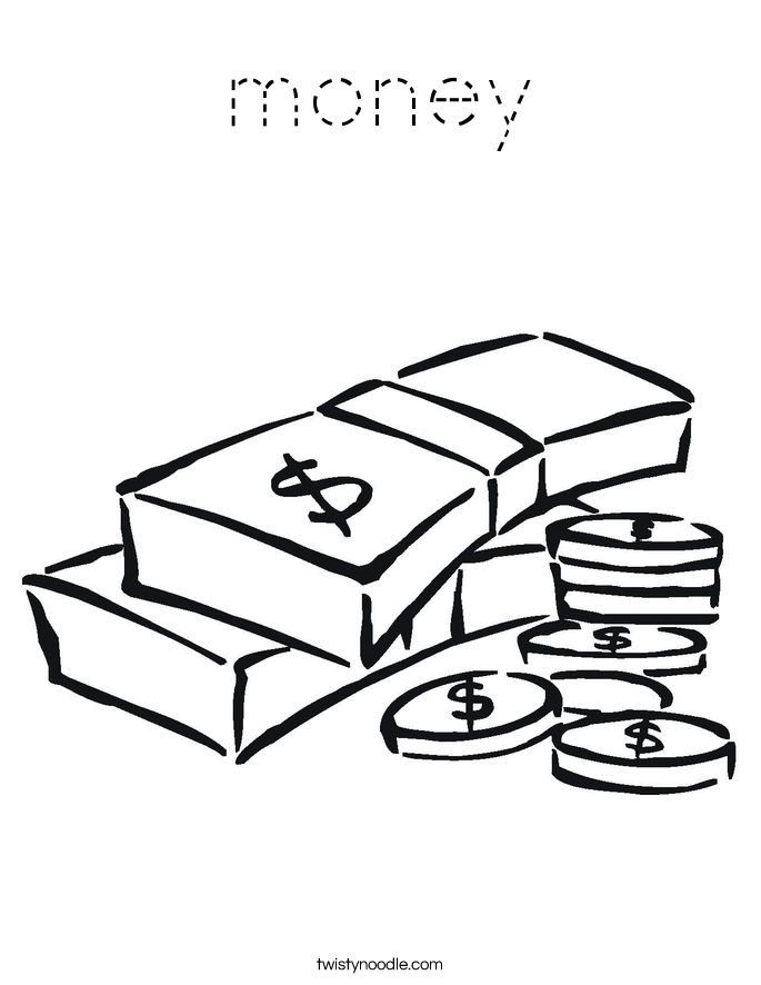 money Coloring Page