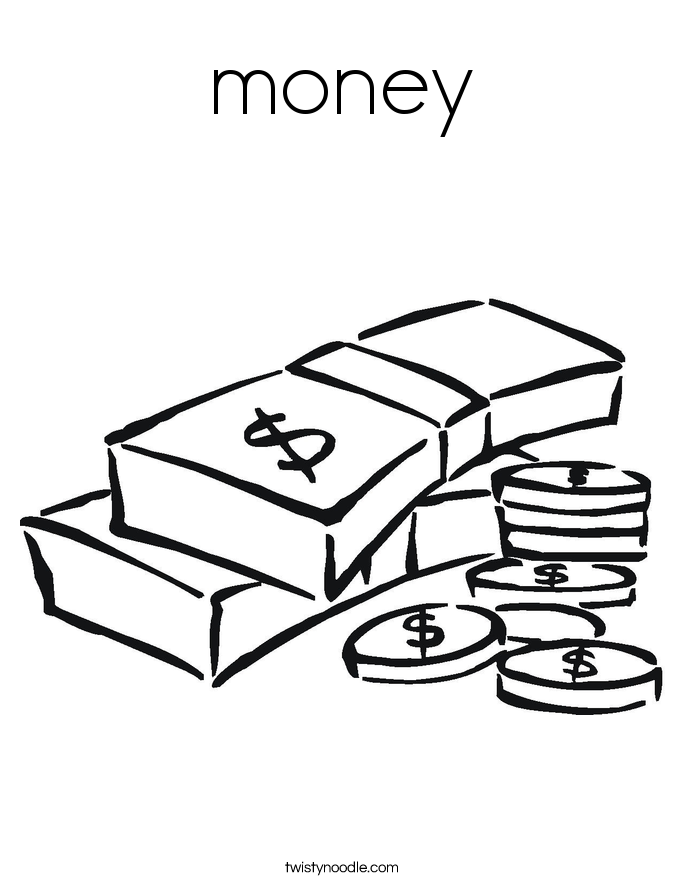 money Coloring Page