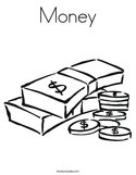 Money Coloring Page