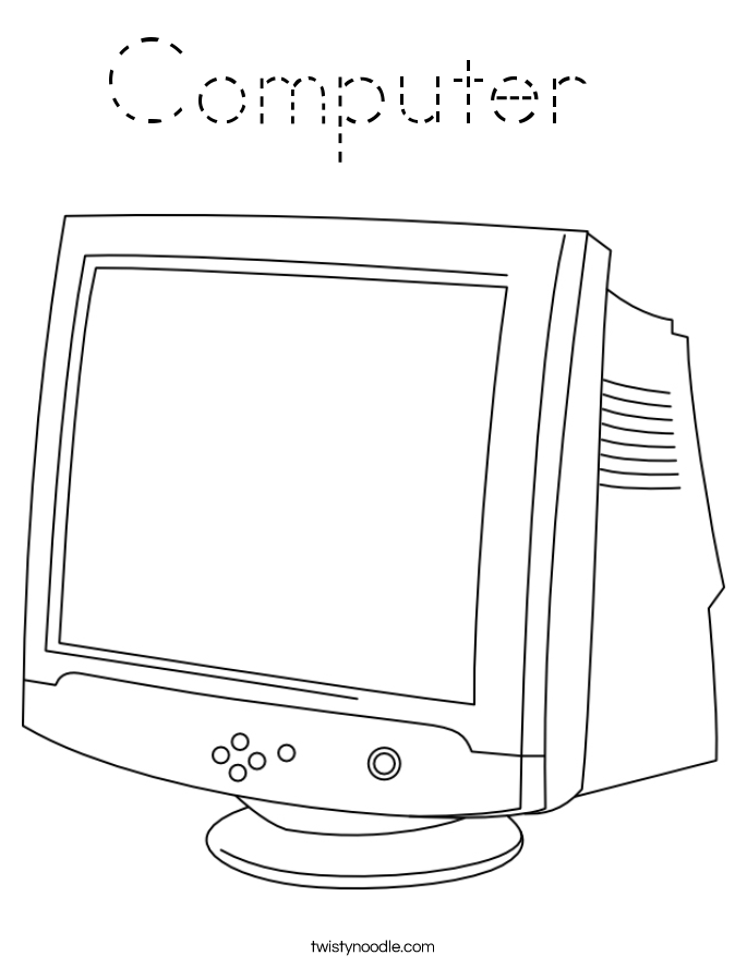 Computer  Coloring Page