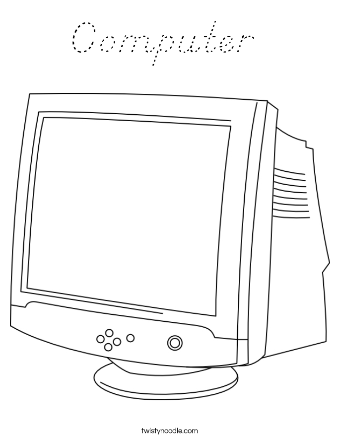 Computer  Coloring Page