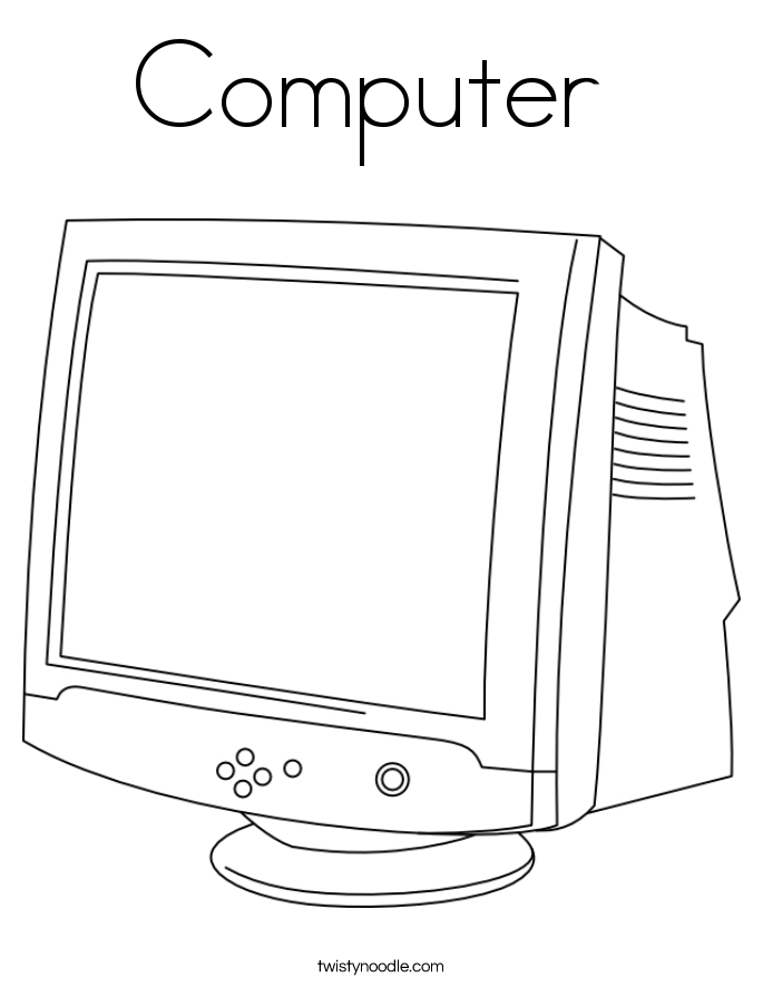 Computer  Coloring Page