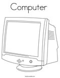 Computer  Coloring Page