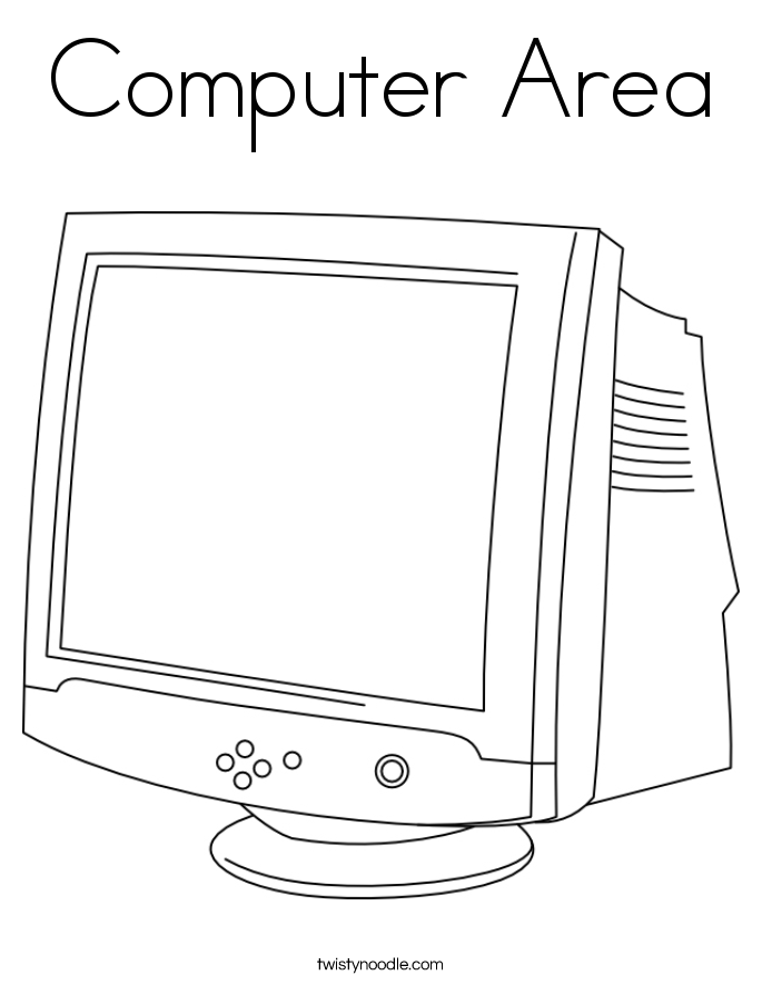 Computer Area Coloring Page
