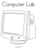Computer LabColoring Page