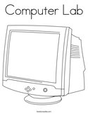 Computer Lab Coloring Page