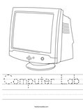 Computer Lab Coloring Page - Twisty Noodle