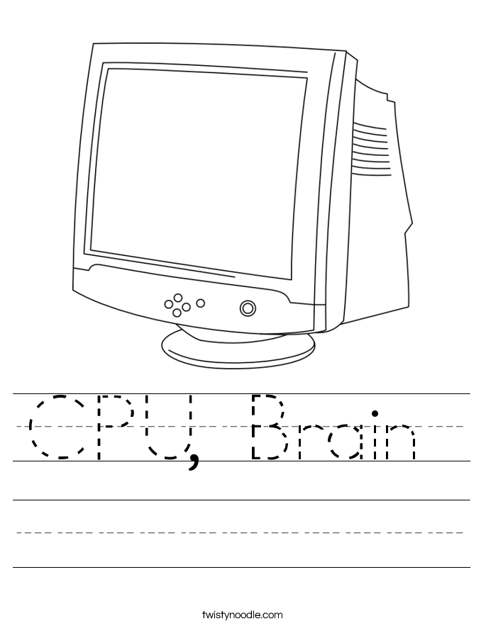 CPU, Brain  Worksheet