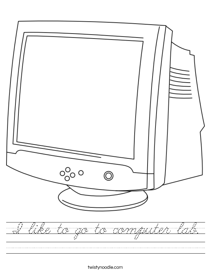 I like to go to computer lab. Worksheet