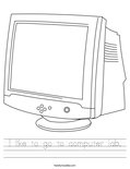 I like to go to computer lab. Worksheet