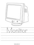 Monitor Worksheet