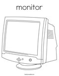 monitor Coloring Page