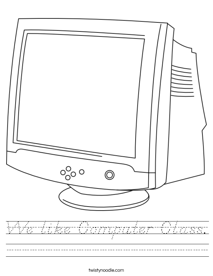 We like Computer Class. Worksheet