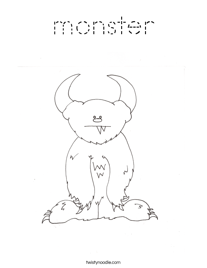 monster Coloring Page