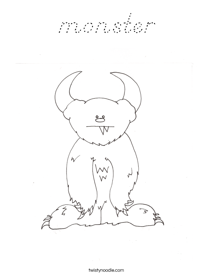 monster Coloring Page