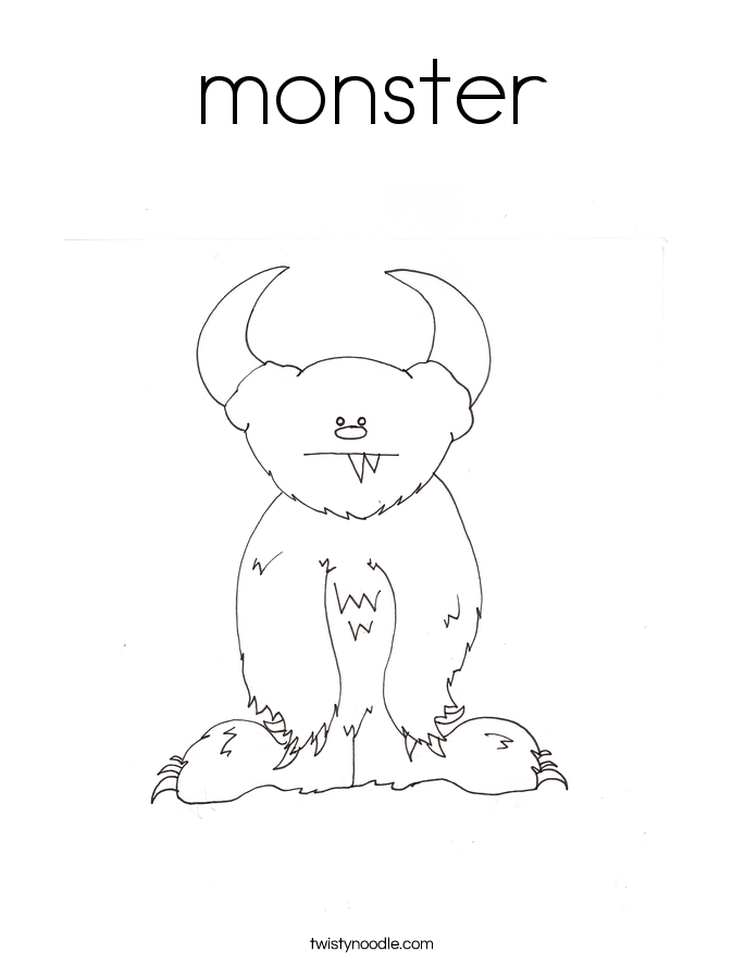 monster Coloring Page