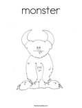 monster Coloring Page