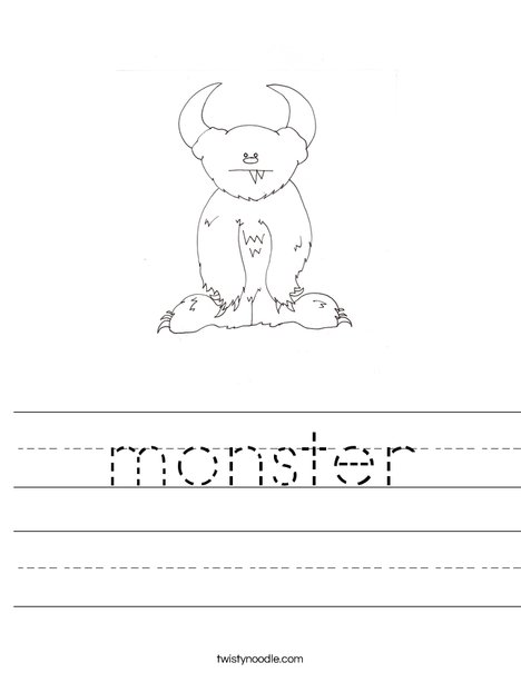 Monster by Melissa Worksheet