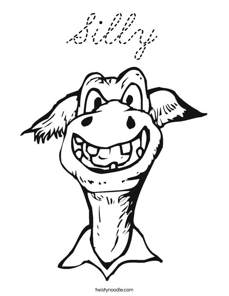 Monster Head Coloring Page